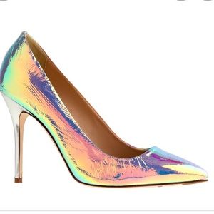 JCREW ROXIE IRIDESCENT FOIL PUMPS SZ 7.5 NIB